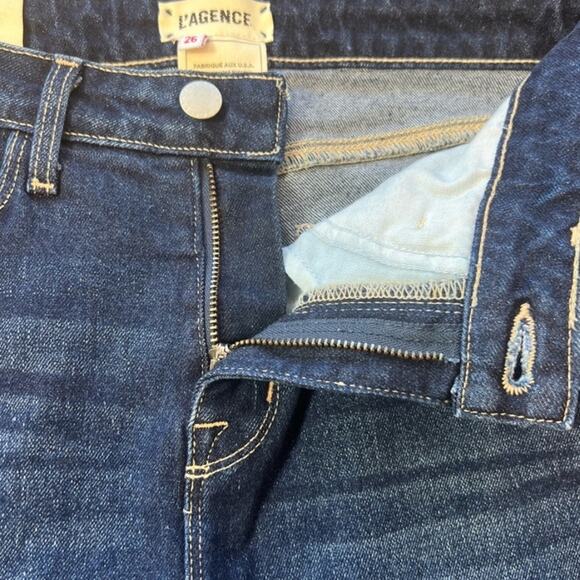 L’AGENCE Margot High Rise Skinny Blue Jeans Size 26 - Picture 4 of 9